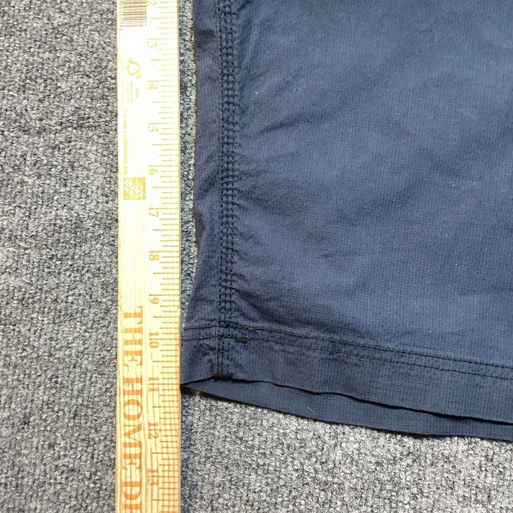 Wearfirst Men's Blue Solid Cargo Shorts Size 40 Stretch Zip Pockets Free Band